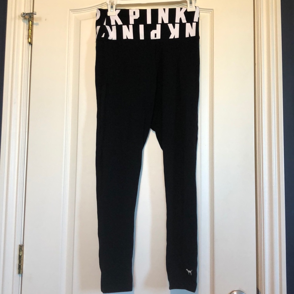 Pink leggings with pica boo mesh detail